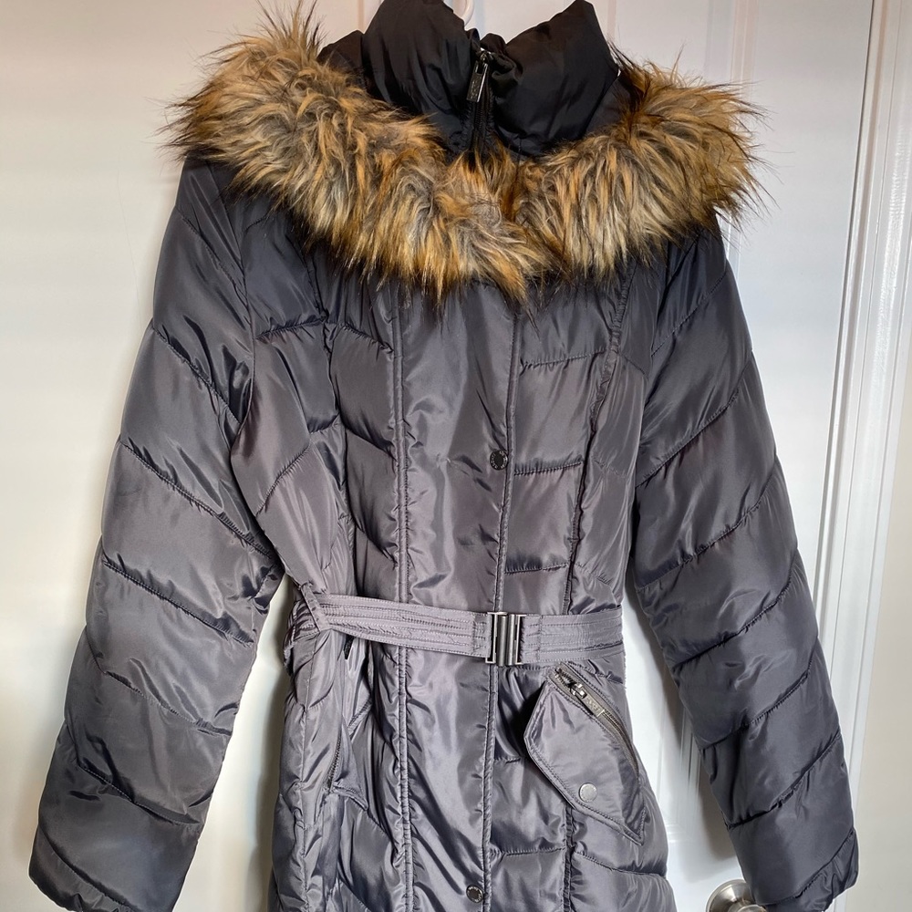 Rachel Roy XL winter puffer coat with fur hood